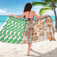 Aloha Hawaii Palaka Tuberose Lei Sarong Hawaiian Quilt Seamless Style - Polynesian Pride