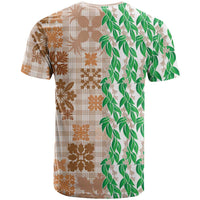 Aloha Hawaii Palaka Tuberose Lei T Shirt Hawaiian Quilt Seamless Style - Polynesian Pride