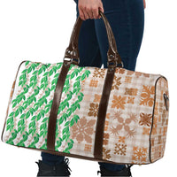 Aloha Hawaii Palaka Tuberose Lei Travel Bag Hawaiian Quilt Seamless Style - Polynesian Pride