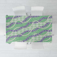 Pastel Green Hawaii Palaka Honohono Pikake Tablecloth Hawaiian Orchid Lei Polynesian Pattern LT14 Pastel Green - Polynesian Pride