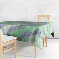 Pastel Green Hawaii Palaka Honohono Pikake Tablecloth Hawaiian Orchid Lei Polynesian Pattern LT14 - Polynesian Pride