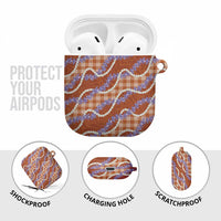 Orange Hawaii Palaka Honohono Pikake AirPods Case Hawaiian Orchid Lei Polynesian Pattern LT14 - Polynesian Pride