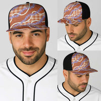 Orange Hawaii Palaka Honohono Pikake Baseball Net Cap Hawaiian Orchid Lei Polynesian Pattern LT14 - Polynesian Pride