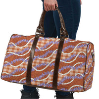 Orange Hawaii Palaka Honohono Pikake Travel Bag Hawaiian Orchid Lei Polynesian Pattern - Polynesian Pride