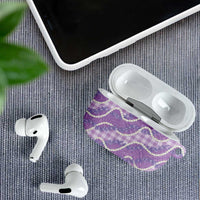Purple Hawaii Palaka Honohono Pikake AirPods Case Hawaiian Orchid Lei Polynesian Pattern LT14 - Polynesian Pride