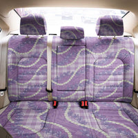 Purple Hawaii Palaka Honohono Pikake Back Car Seat Cover Hawaiian Orchid Lei Polynesian Pattern - Polynesian Pride