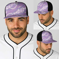 Purple Hawaii Palaka Honohono Pikake Baseball Net Cap Hawaiian Orchid Lei Polynesian Pattern LT14 - Polynesian Pride