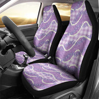 Purple Hawaii Palaka Honohono Pikake Car Seat Cover Hawaiian Orchid Lei Polynesian Pattern - Polynesian Pride