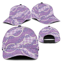 Purple Hawaii Palaka Honohono Pikake Classic Cap Hawaiian Orchid Lei Polynesian Pattern LT14 - Polynesian Pride