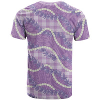 Purple Hawaii Palaka Honohono Pikake T Shirt Hawaiian Orchid Lei Polynesian Pattern LT14 - Polynesian Pride