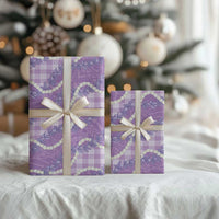 Purple Hawaii Palaka Honohono Pikake Wrapping Paper Hawaiian Orchid Lei Polynesian Pattern LT14 - Polynesian Pride