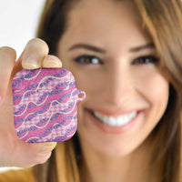 Pink Hawaii Palaka Honohono Pikake AirPods Case Hawaiian Orchid Lei Polynesian Pattern LT14 - Polynesian Pride