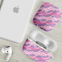 Pink Hawaii Palaka Honohono Pikake AirPods Case Hawaiian Orchid Lei Polynesian Pattern LT14 - Polynesian Pride