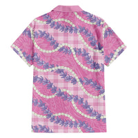 Pink Hawaii Palaka Honohono Pikake Hawaiian Shirt Hawaiian Orchid Lei Polynesian Pattern LT14 - Polynesian Pride