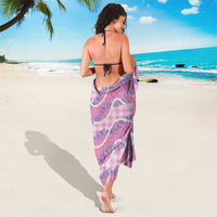 Pink Hawaii Palaka Honohono Pikake Sarong Hawaiian Orchid Lei Polynesian Pattern - Polynesian Pride