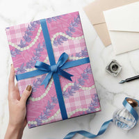 Pink Hawaii Palaka Honohono Pikake Wrapping Paper Hawaiian Orchid Lei Polynesian Pattern LT14 - Polynesian Pride