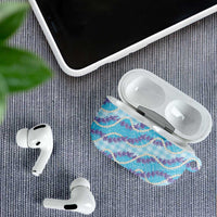 Blue Hawaii Palaka Honohono Pikake AirPods Case Hawaiian Orchid Lei Polynesian Pattern LT14 - Polynesian Pride