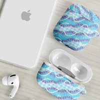 Blue Hawaii Palaka Honohono Pikake AirPods Case Hawaiian Orchid Lei Polynesian Pattern LT14 - Polynesian Pride