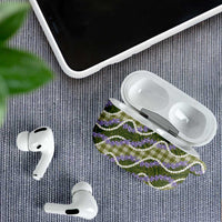 Green Hawaii Palaka Honohono Pikake AirPods Case Hawaiian Orchid Lei Polynesian Pattern LT14 - Polynesian Pride