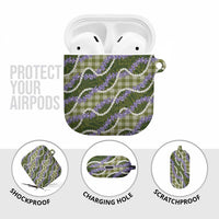 Green Hawaii Palaka Honohono Pikake AirPods Case Hawaiian Orchid Lei Polynesian Pattern LT14 - Polynesian Pride