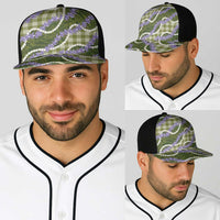 Green Hawaii Palaka Honohono Pikake Baseball Net Cap Hawaiian Orchid Lei Polynesian Pattern LT14 - Polynesian Pride