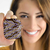Brown Hawaii Palaka Honohono Pikake AirPods Case Hawaiian Orchid Lei Polynesian Pattern LT14 - Polynesian Pride
