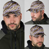 Brown Hawaii Palaka Honohono Pikake Classic Cap Hawaiian Orchid Lei Polynesian Pattern LT14 - Polynesian Pride