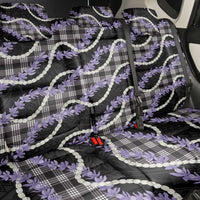 Black Hawaii Palaka Honohono Pikake Back Car Seat Cover Hawaiian Orchid Lei Polynesian Pattern - Polynesian Pride