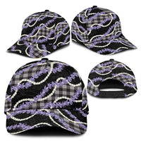 Black Hawaii Palaka Honohono Pikake Classic Cap Hawaiian Orchid Lei Polynesian Pattern LT14 - Polynesian Pride