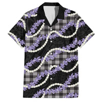 Black Hawaii Palaka Honohono Pikake Family Matching Puletasi and Hawaiian Shirt Hawaiian Orchid Lei Polynesian Pattern - Polynesian Pride
