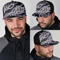 Black Hawaii Palaka Honohono Pikake Mesh Trucker Cap Hawaiian Orchid Lei Polynesian Pattern LT14 - Polynesian Pride