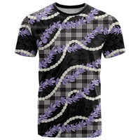Black Hawaii Palaka Honohono Pikake T Shirt Hawaiian Orchid Lei Polynesian Pattern LT14 Black - Polynesian Pride