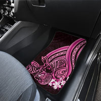 Pink Polynesia Easter Day Car Mats Eggs With Bunny Polynesian Pattern LT14 - Polynesian Pride