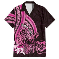 Pink Polynesia Easter Day Hawaiian Shirt Eggs With Bunny Polynesian Pattern LT14 Pink - Polynesian Pride