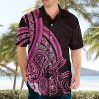 Pink Polynesia Easter Day Hawaiian Shirt Eggs With Bunny Polynesian Pattern LT14 - Polynesian Pride