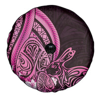 Pink Polynesia Easter Day Spare Tire Cover Eggs With Bunny Polynesian Pattern LT14 - Polynesian Pride