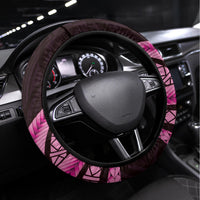 Pink Polynesia Easter Day Steering Wheel Cover Eggs With Bunny Polynesian Pattern LT14 Universal Fit Pink - Polynesian Pride