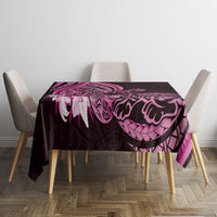 Pink Polynesia Easter Day Tablecloth Eggs With Bunny Polynesian Pattern LT14 - Polynesian Pride