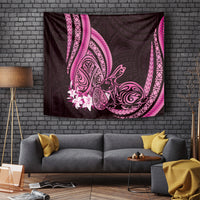 Pink Polynesia Easter Day Tapestry Eggs With Bunny Polynesian Pattern LT14 - Polynesian Pride