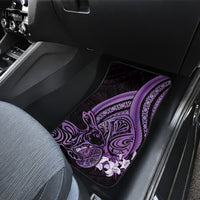 Purple Polynesia Easter Day Car Mats Eggs With Bunny Polynesian Pattern LT14 - Polynesian Pride