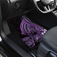 Purple Polynesia Easter Day Car Mats Eggs With Bunny Polynesian Pattern LT14 - Polynesian Pride