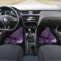 Purple Polynesia Easter Day Car Mats Eggs With Bunny Polynesian Pattern LT14 Set 2pcs - Front Purple - Polynesian Pride