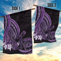 Purple Polynesia Easter Day Garden Flag Eggs With Bunny Polynesian Pattern LT14 - Polynesian Pride