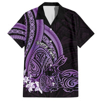 Purple Polynesia Easter Day Hawaiian Shirt Eggs With Bunny Polynesian Pattern LT14 Purple - Polynesian Pride