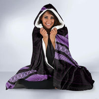 Purple Polynesia Easter Day Hooded Blanket Eggs With Bunny Polynesian Pattern LT14 - Polynesian Pride