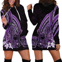 Purple Polynesia Easter Day Hoodie Dress Eggs With Bunny Polynesian Pattern LT14 - Polynesian Pride