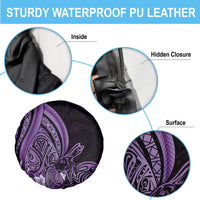 Purple Polynesia Easter Day Spare Tire Cover Eggs With Bunny Polynesian Pattern LT14 - Polynesian Pride