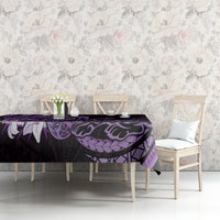 Purple Polynesia Easter Day Tablecloth Eggs With Bunny Polynesian Pattern LT14 - Polynesian Pride