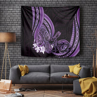 Purple Polynesia Easter Day Tapestry Eggs With Bunny Polynesian Pattern LT14 - Polynesian Pride