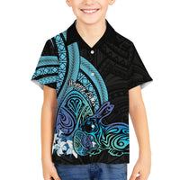 Turquoise Polynesia Easter Day Hawaiian Shirt Eggs With Bunny Polynesian Pattern LT14 - Polynesian Pride